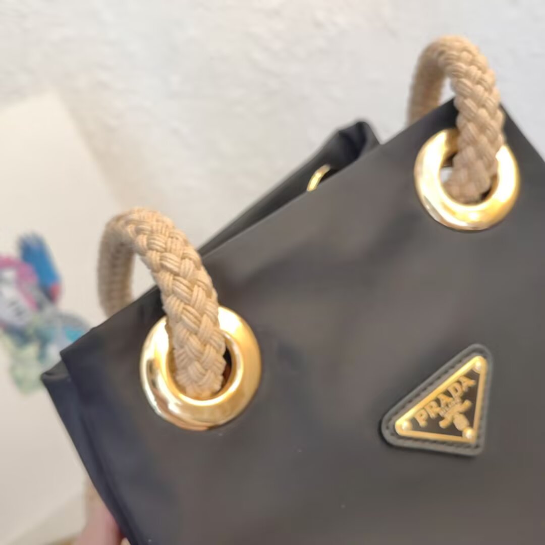 Prada Re-Nylon Bucket Bag with Rope Handle - Model 1BE082 8 a1745211534301 8233