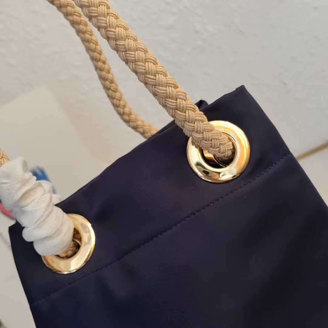 Prada Re-Nylon Bucket Bag with Rope Handle,1BE082, Navy,23.5x28x16.5cm 9 a1745211677473 3738