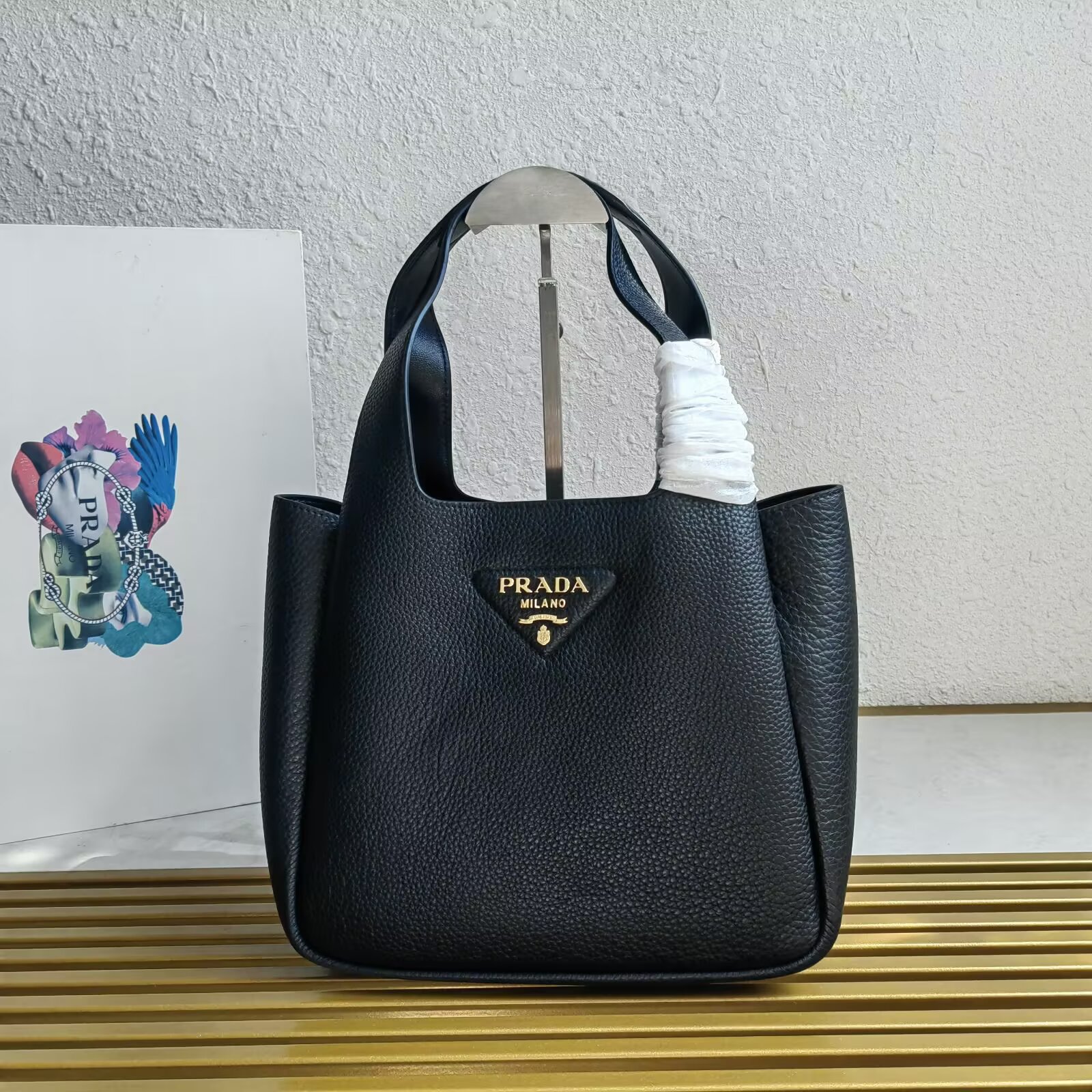 Prada Leather Tote Bag, Black - Stylish and Functional Daily Handbag 2 a1745384638470 5847