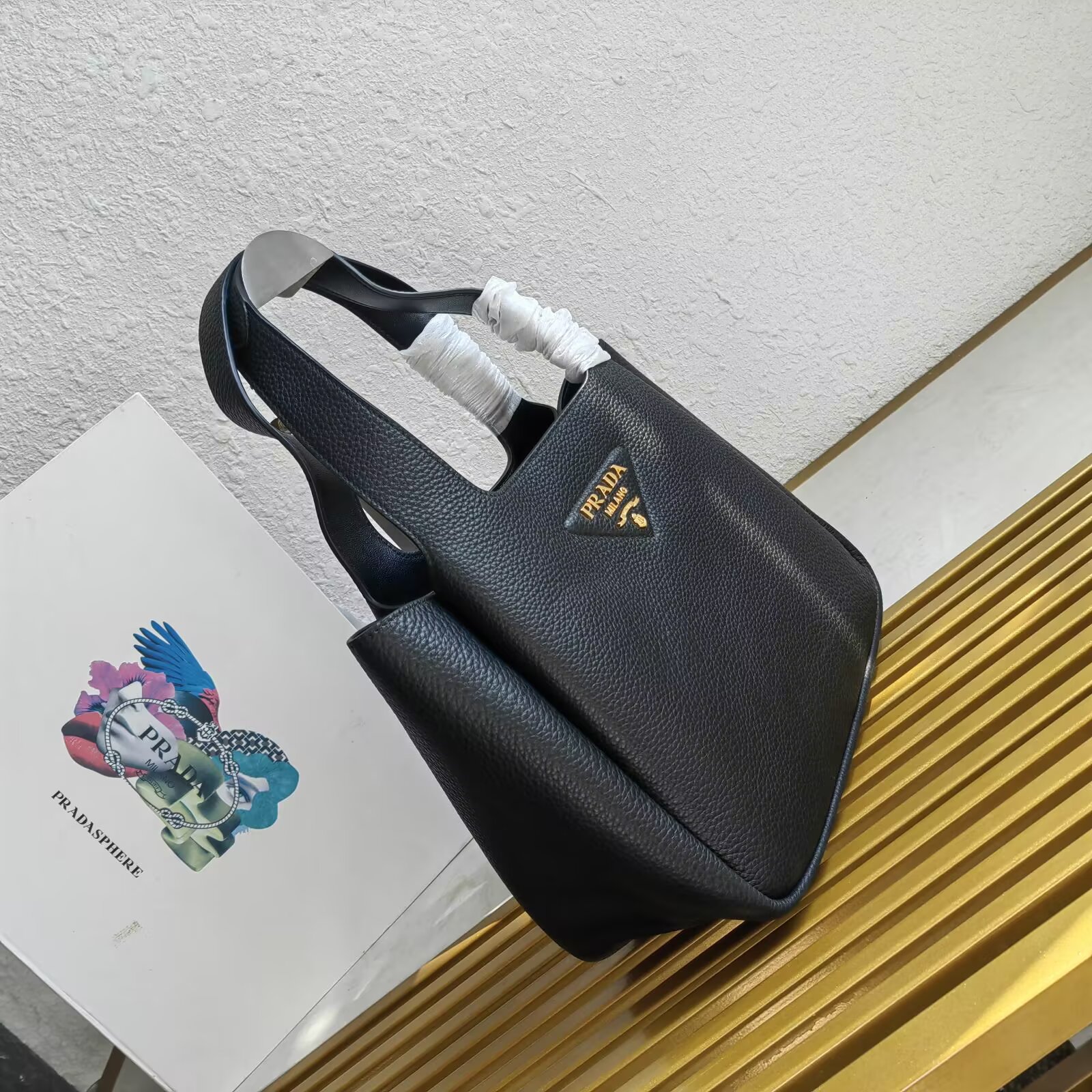 Prada Leather Tote Bag, Black - Stylish and Functional Daily Handbag 3 a1745384638470 8100