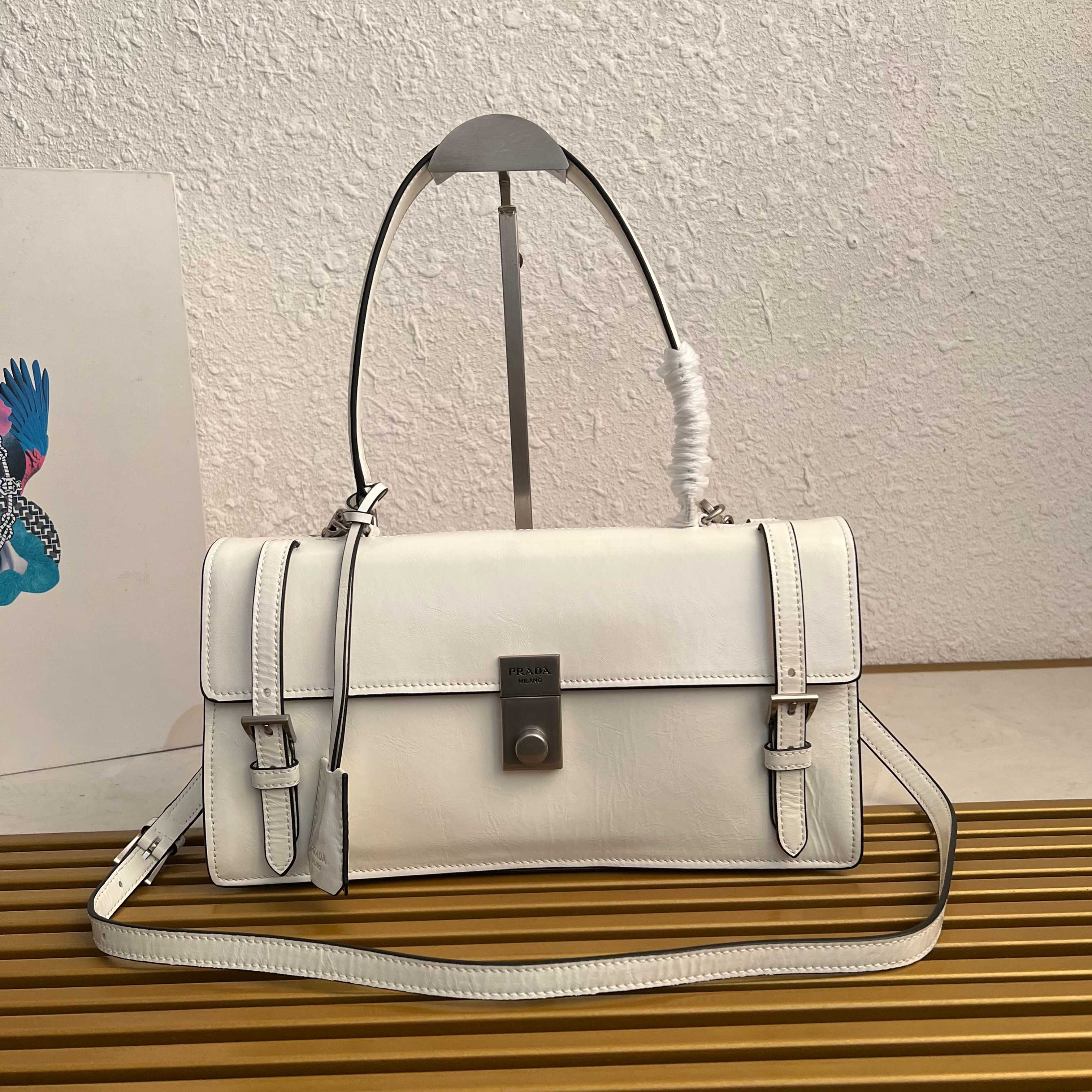 Elegant Leather Top Handle Bag - Inspired by Classic Briefcase Design