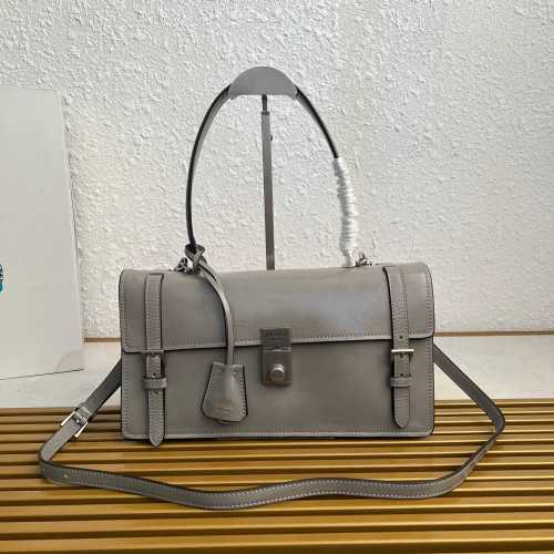 Prada 1BN026 Leather Handbag: Elegant Top Handle, Timeless Style 1 Prada 1BN026 Leather Handbag: Elegant Top Handle, Timeless Style