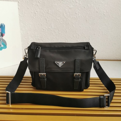 Prada Re-Nylon Messenger Bag 2VD071 - Adjustable Strap, Black 1 Prada Re-Nylon Messenger Bag 2VD071 - Adjustable Strap, Black