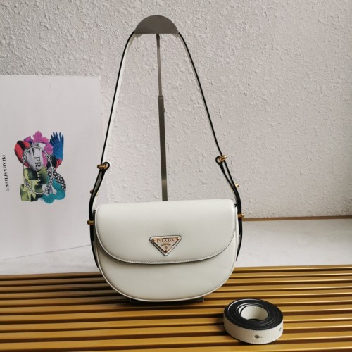 Prada Moon Leather Shoulder Bag | Adjustable Straps | Stylish Handbag 1 Prada Moon Leather Shoulder Bag | Adjustable Straps | Stylish Handbag