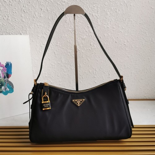 Prada Re-Nylon Shoulder Bag, Versatile & Stylish, 34x19.5x10cm 1 Prada Re-Nylon Shoulder Bag, Versatile & Stylish, 34x19.5x10cm