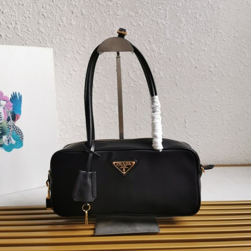 Prada Re-Nylon and Leather Handbag - Stylish, Compact, and Sustainable 1 Prada Re-Nylon and Leather Handbag - Stylish, Compact, and Sustainable