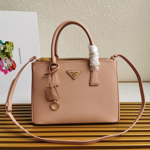 Prada Saffiano Leather Galleria Small Handbag Powder Pink 1BA863 1 Prada Saffiano Leather Galleria Small Handbag Powder Pink 1BA863