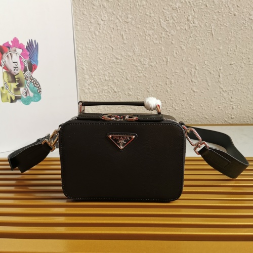 Prada 2VH070 Camera Bag Crossbody Handbag in Black Leather 1 Prada 2VH070 Camera Bag Crossbody Handbag in Black Leather