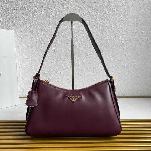 Prada Aimee Leather Hobo Bag - Stylish and Versatile Small Shoulder Bag