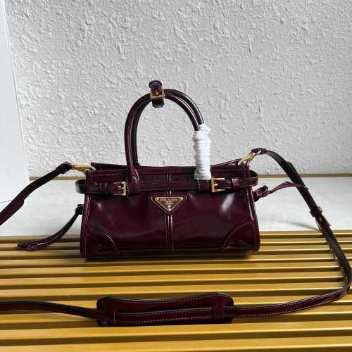Prada 1BA486 Mini Top Handle Crossbody Bag in LusSolf Oil Wax Leather 1 Prada 1BA486 Mini Top Handle Crossbody Bag in LusSolf Oil Wax Leather