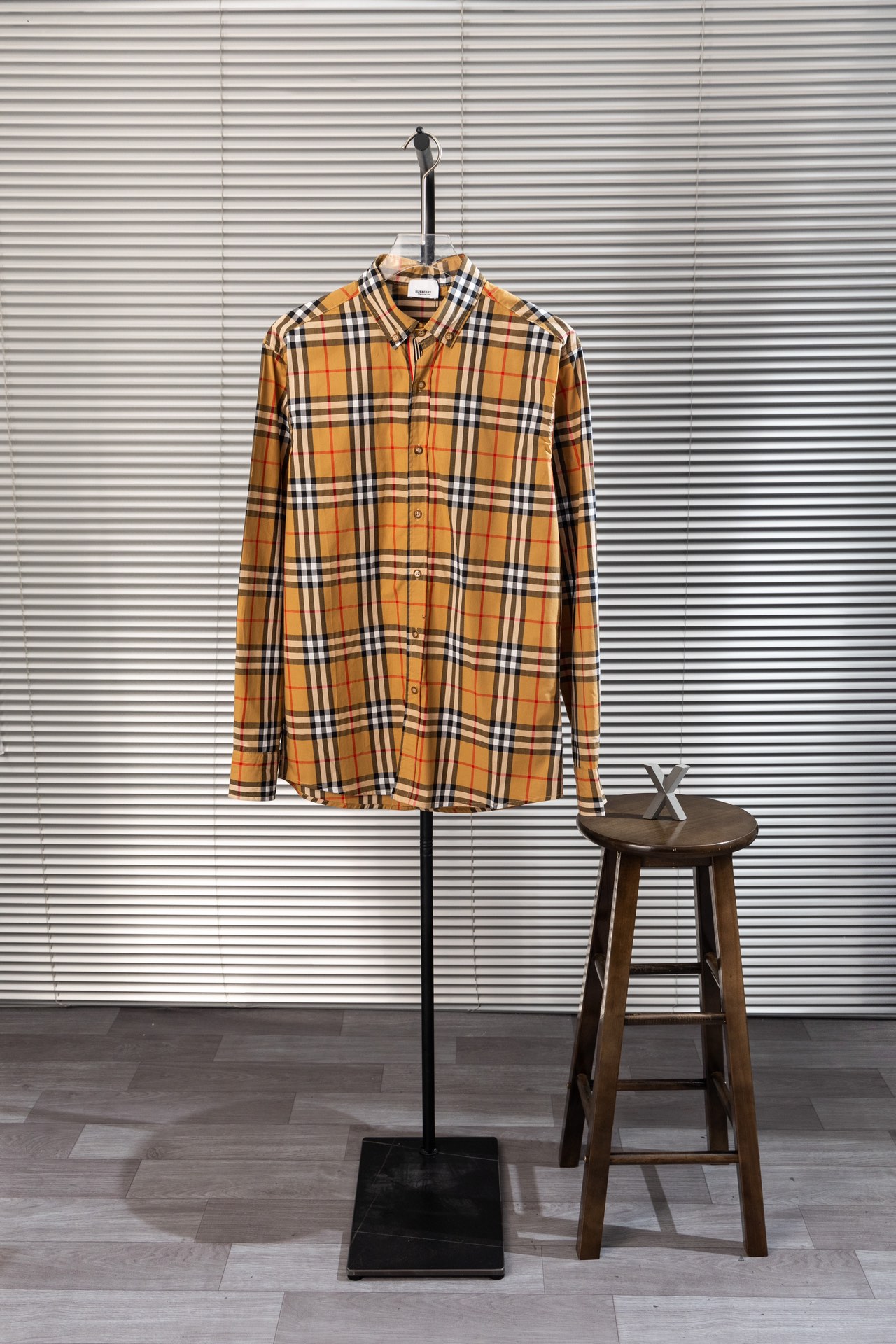 Camisa clásica de cuadros Burberry para hombre y mujer, con cuadros a juego, camisa de algodón clásica de cuadros, cort…