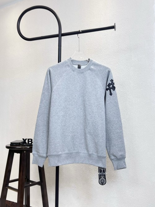 Chrome Hearts Sudadera Gris con Cruz Bordada - Comodidad y Estilo Unisex 15 Chrome Hearts Sudadera Gris con Cruz Bordada – Comodidad y Estilo Unisex