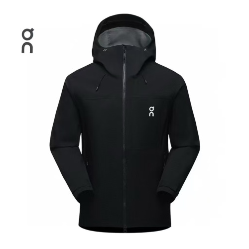 On Running Men's Waterproof Hooded Jacket - Lightweight & Breathable 1 On Running Men's Waterproof Hooded Jacket - Lightweight & Breathable