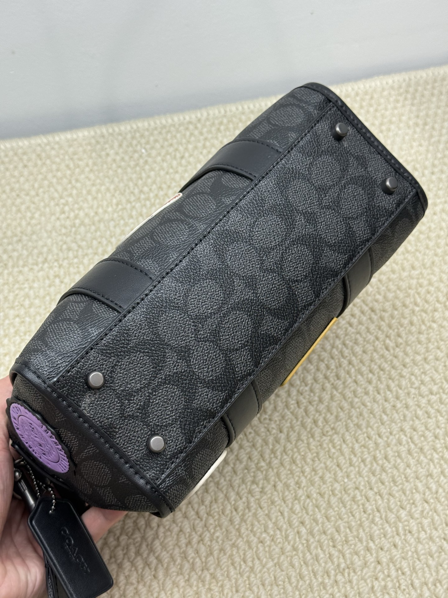 Coach coach新品/徽章波士顿男包Gotham24款号：CAG37