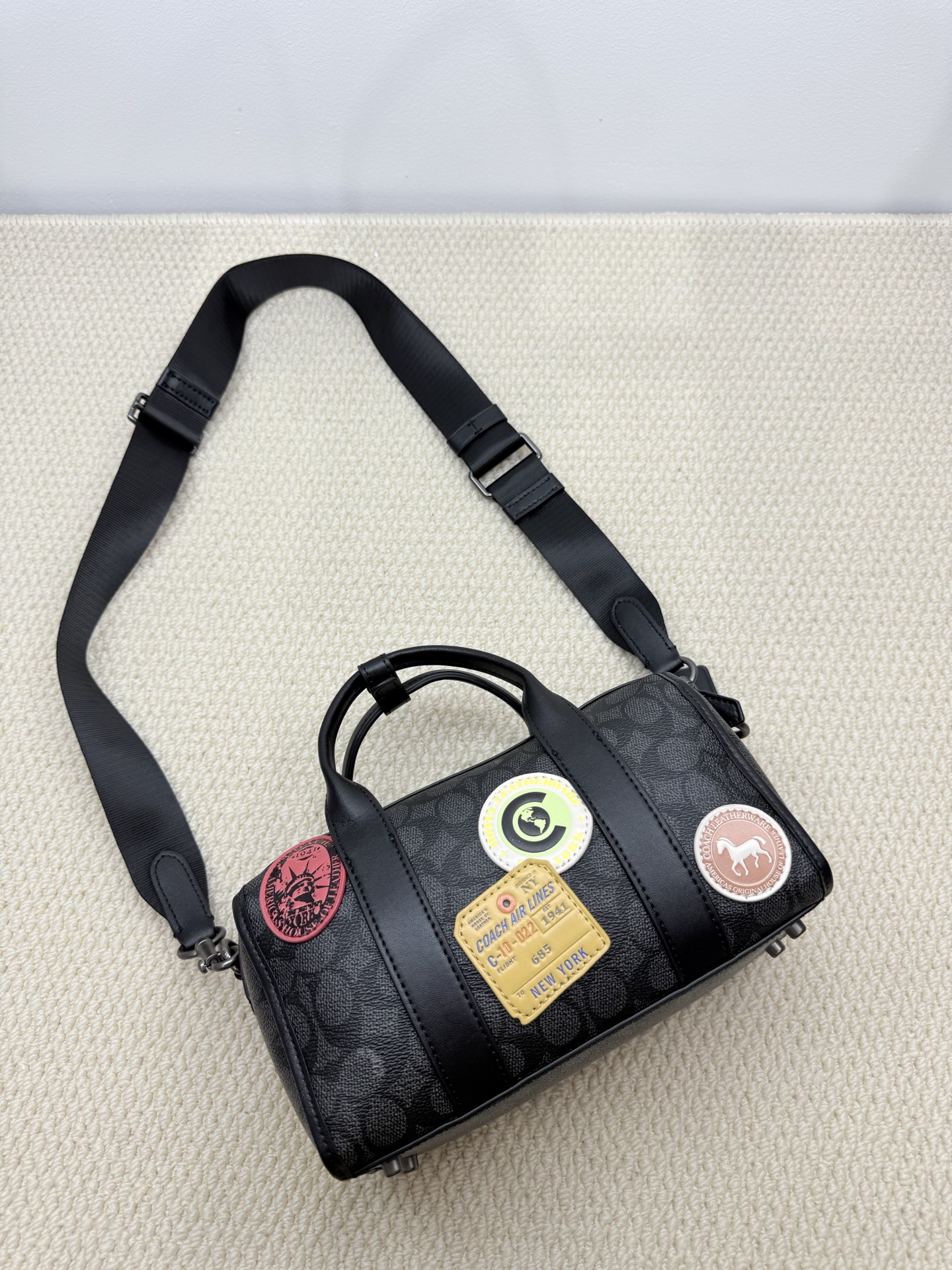 Coach coach新品/徽章波士顿男包Gotham24款号：CAG37