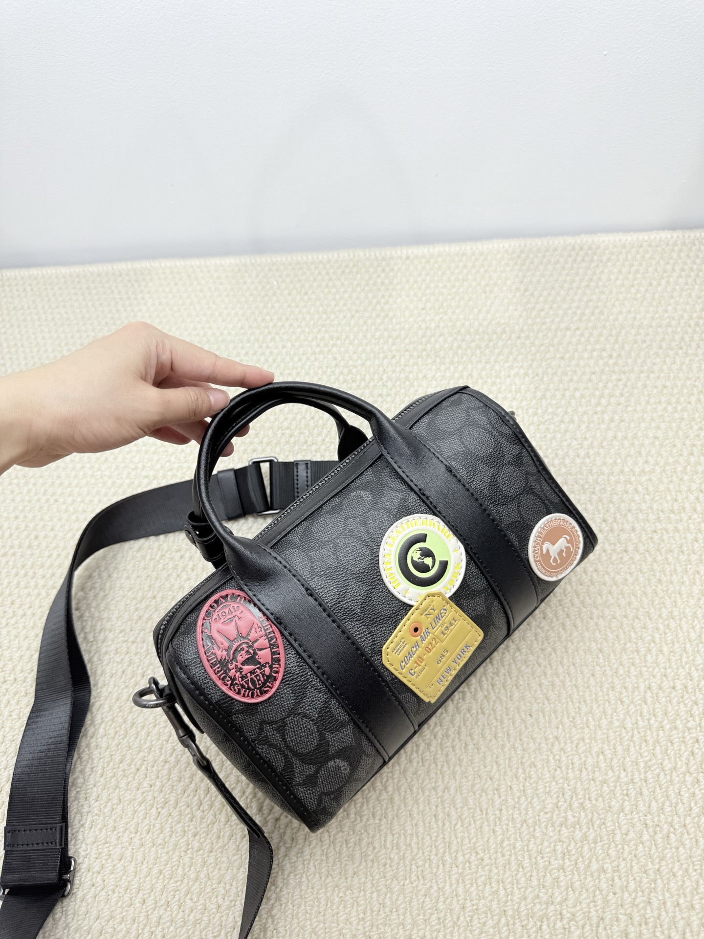 Coach coach新品/徽章波士顿男包Gotham24款号：CAG37