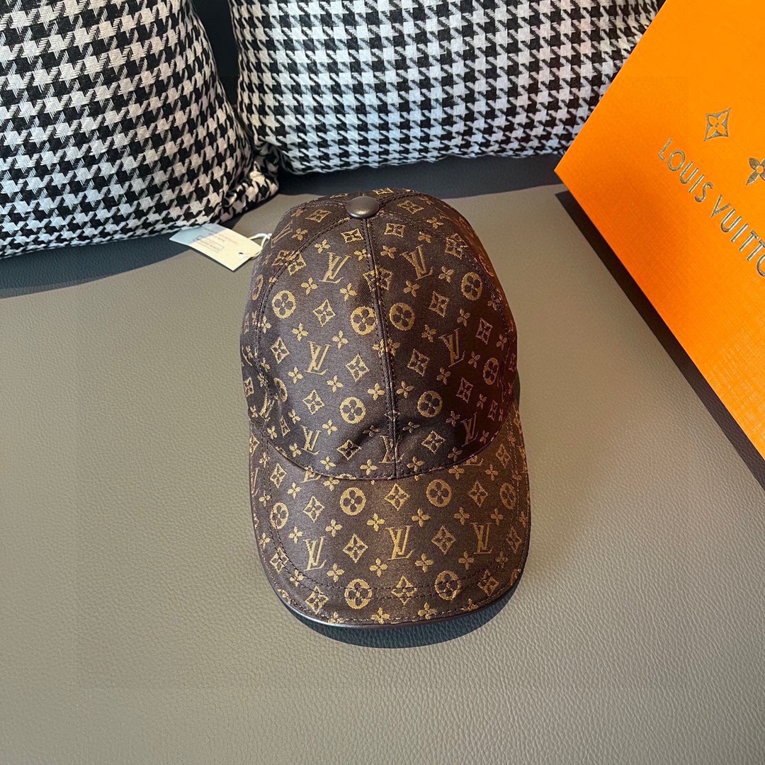 [LV Hats]LV Louis Vuitton new original single baseball cap Colorful jacquard C