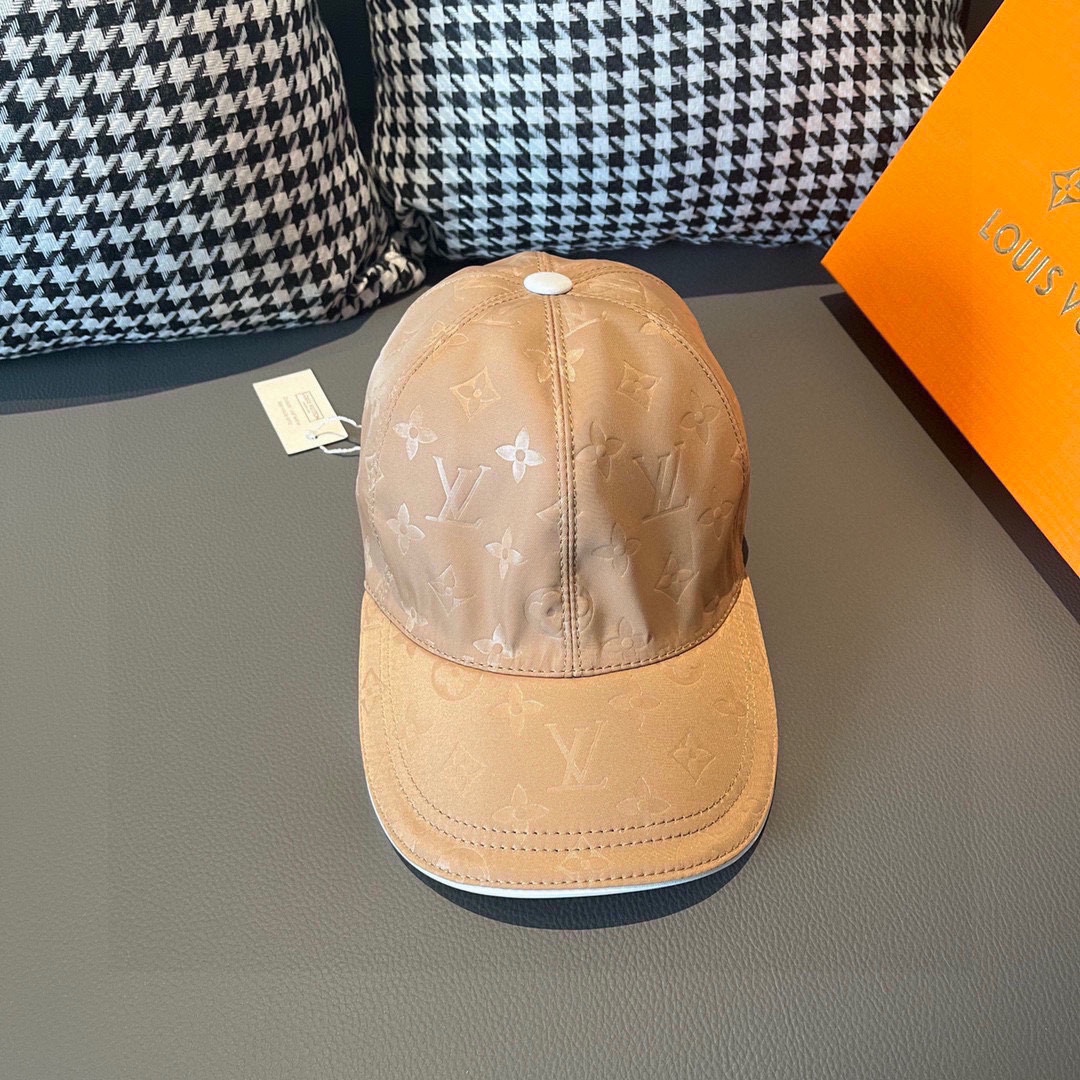 [LV Hats]Original Oxford fabric first layer cowhide Pure cotton lining lightwe