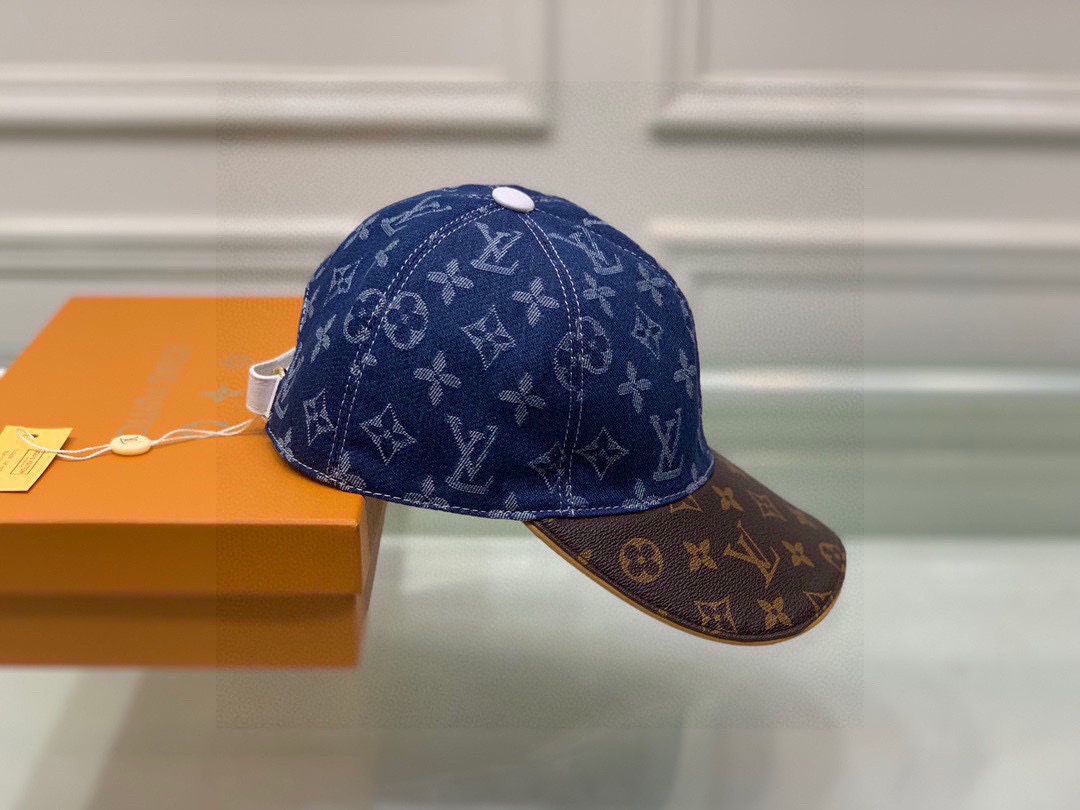 [LV Hats]1:1 Mold opening customization Original denim fabric counter presbyop