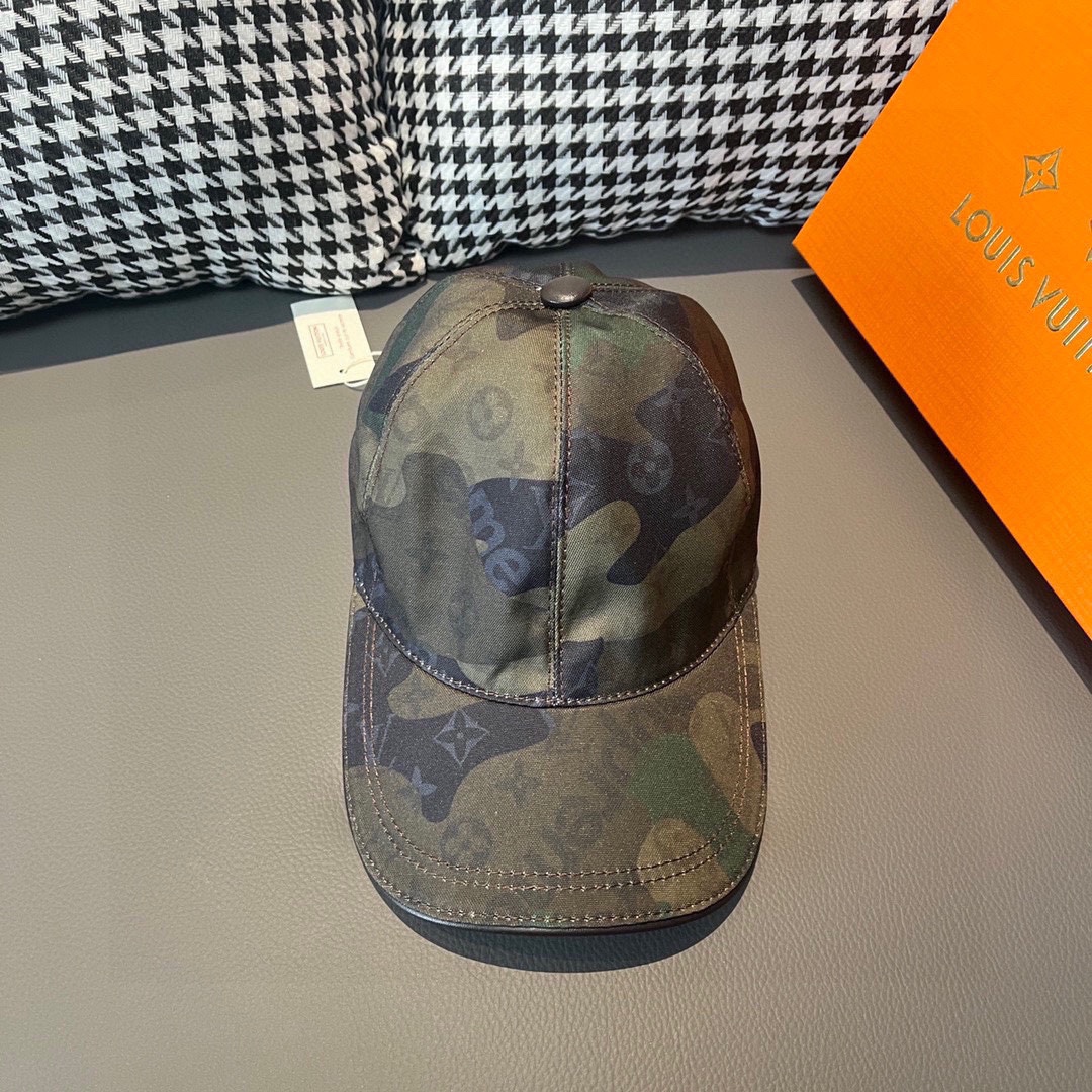 [LV Hats]LV Louis Vuitton New original original baseball cap Camouflage LV Cou