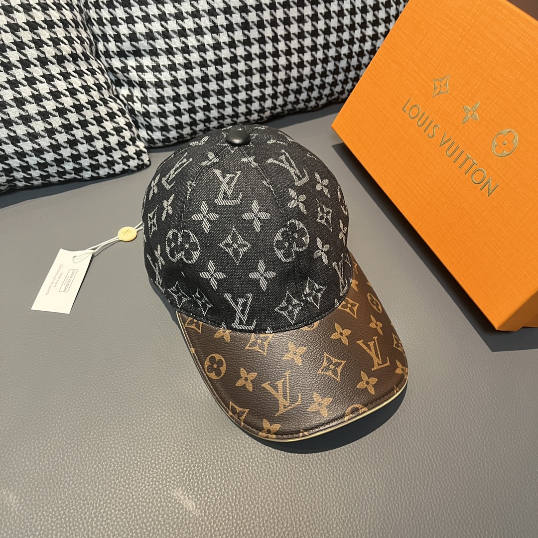 [LV Hats]1:1 Mold opening customization Original denim fabric counter presbyop