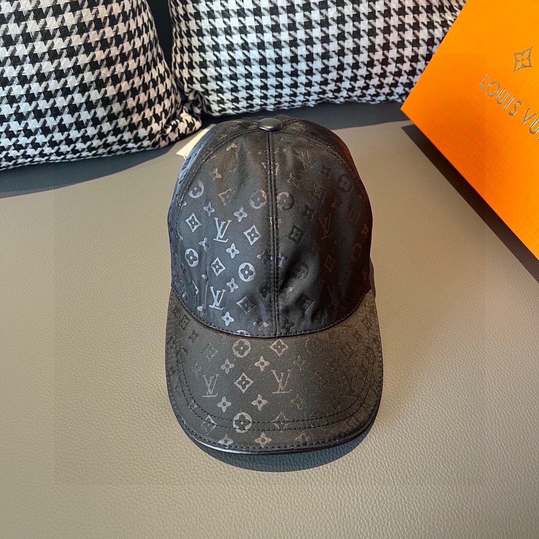 [LV Hats]Dark print Counter 1:1 mold opening Original Oxford fabric first laye