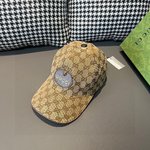Gucci Hats Baseball Cap Canvas Cowhide