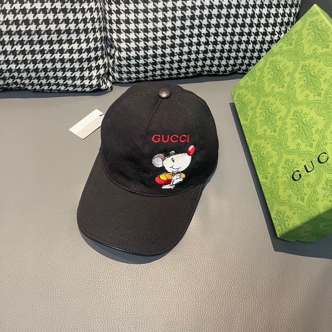 Gucci High
 Hats Baseball Cap Embroidery Canvas Cowhide Fashion