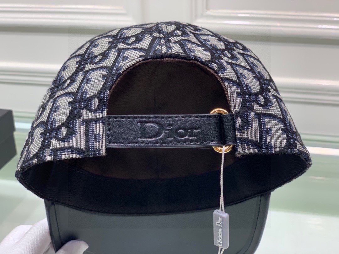配盒子布袋Dior迪奥新款原单棒球帽Dior老花拼皮复古韵味十足专柜热门新款1:1开模订制原版帆布料+头