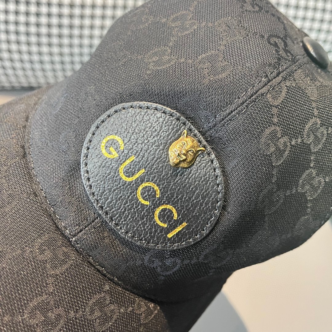配包装布袋Gucci古奇新款原单棒球帽小虎头专柜最新款1:1开模订制正版开模五金原版帆布料+头层牛皮原厂