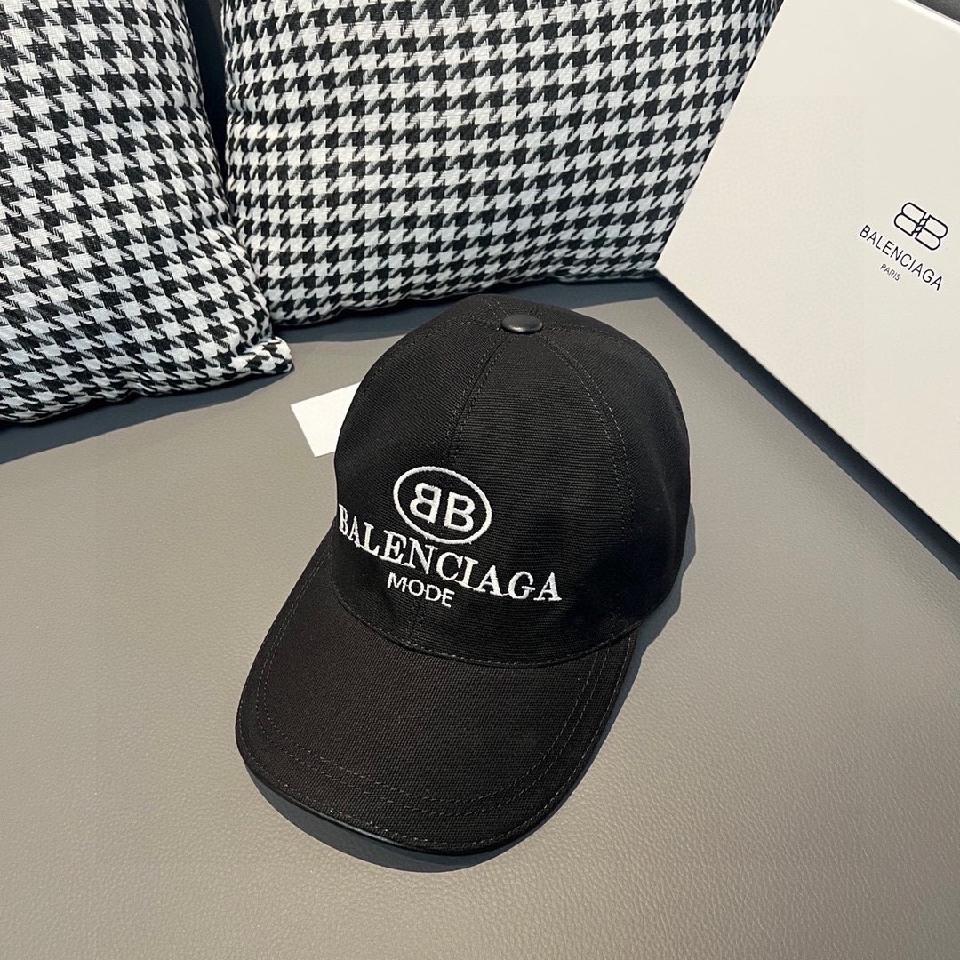 配盒子布袋Balenciaga巴黎世家新款原单棒球帽1:1开模订制全新立体刺绣精致无暇！原版帆布面料+头