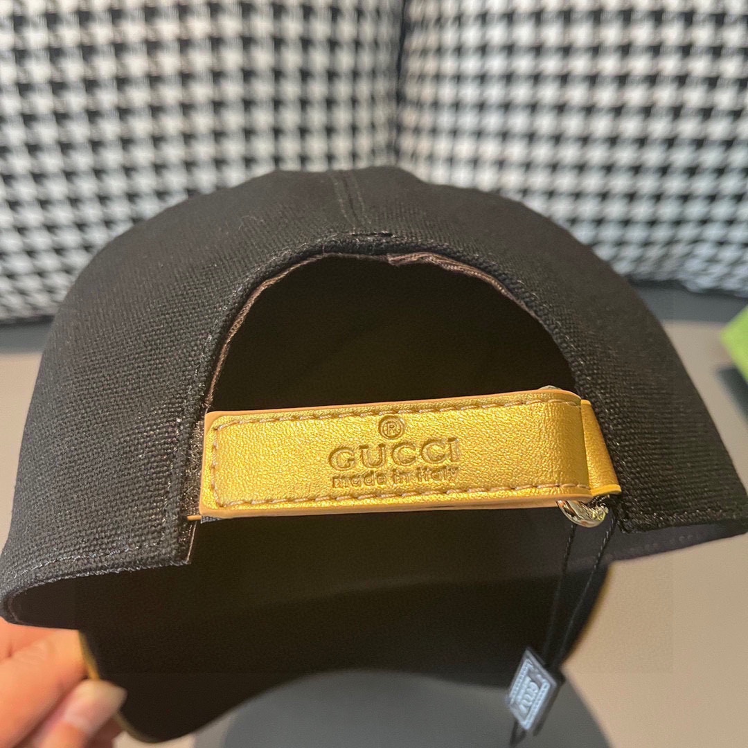 配盒子布袋NY&Gucci古奇合作款最新款原单棒球帽1:1开模订制重工刺绣细节可媲美专柜原版帆布料+头层