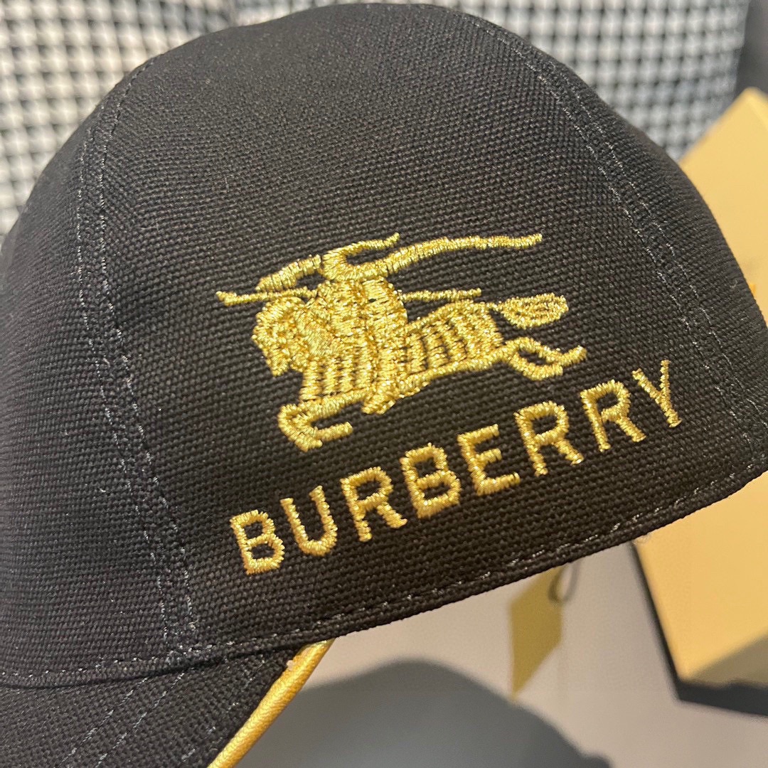 配盒子布袋Burberry巴宝莉新款原单棒球帽1:1开模订制全新立体刺绣精致无暇！原版绸缎面料+头层牛皮