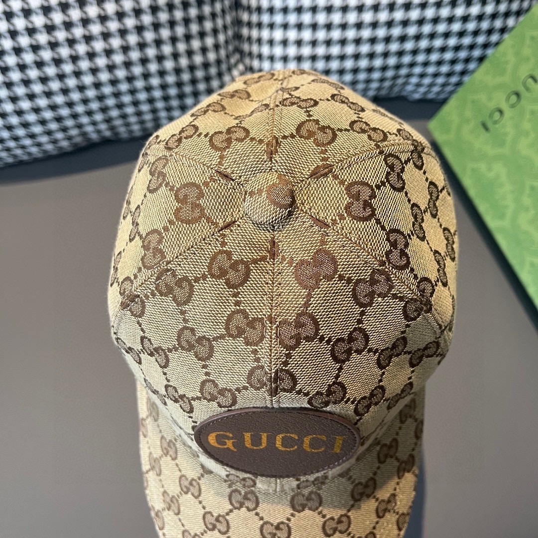 配包装布袋Gucci古奇新款原单棒球帽Gucci烫金专柜最新款1:1开模订制正版开模原版帆布料+头层牛皮