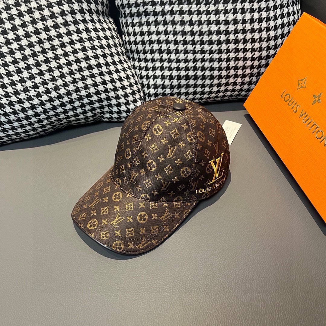 Nuevo modelo envío, con caja y bolsa, LV (Louis Vuitton) gorra de béisbol original de nuevo modelo, bordado d…