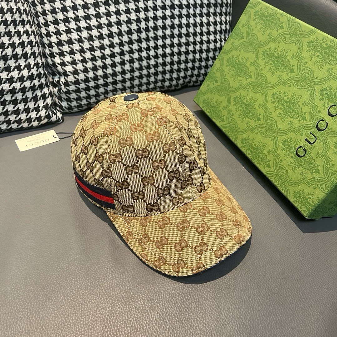 ¡Nuevo color del clásico eterno! Con caja y bolsa de tela, gorra de béisbol original clásica de Gucci (Guqi) 😍😍 répli…