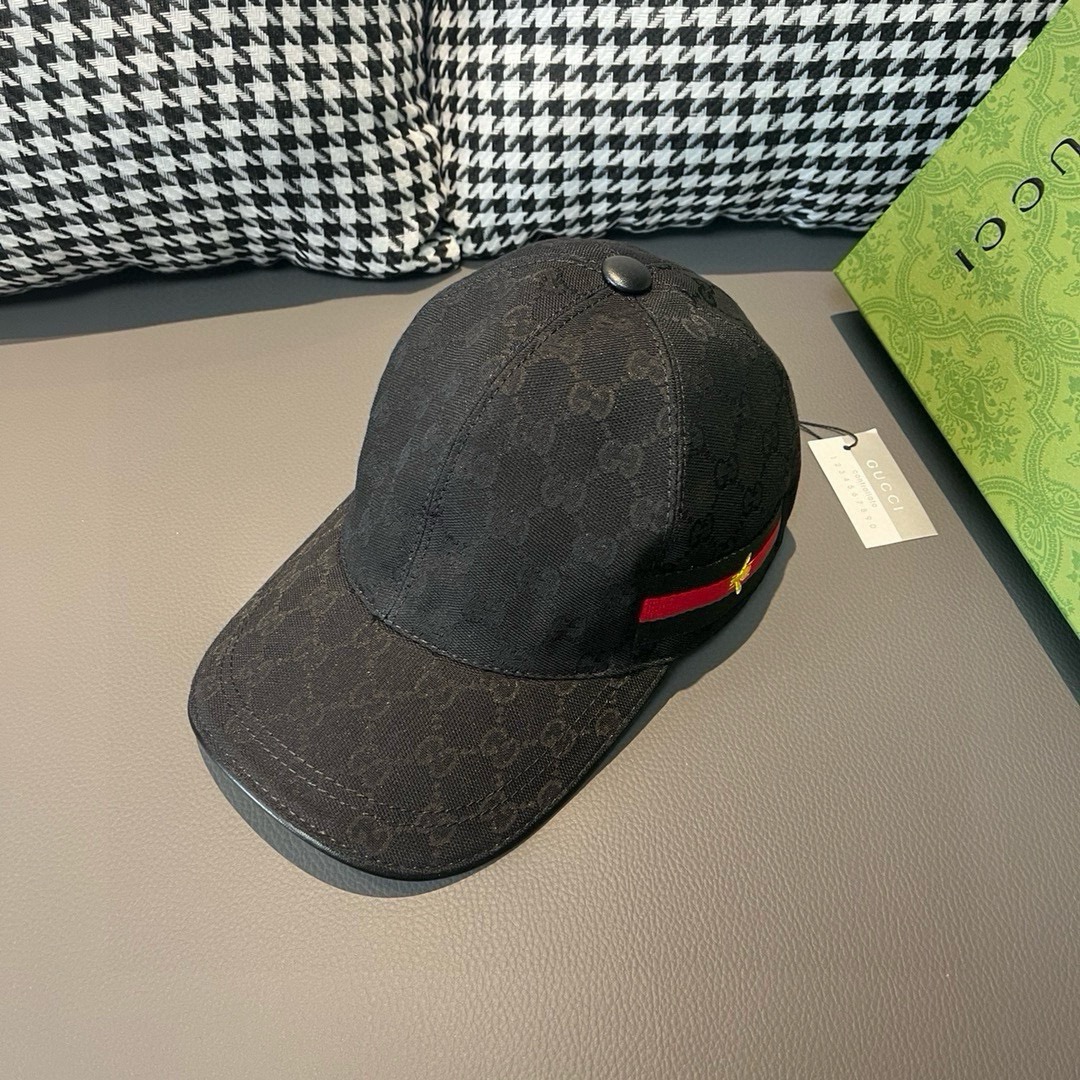 ¡Clásico eterno en stock! Con caja y bolsa de tela, gorra de béisbol original clásica de Gucci (Guqi), cinta de abejas,…