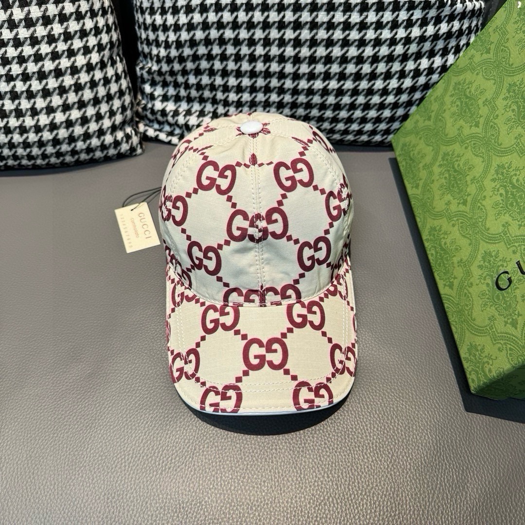 Nuevo modelo del sitio oficial, con caja y bolsa de tela, gorra de béisbol original de Gucci último modelo, doble G gra…