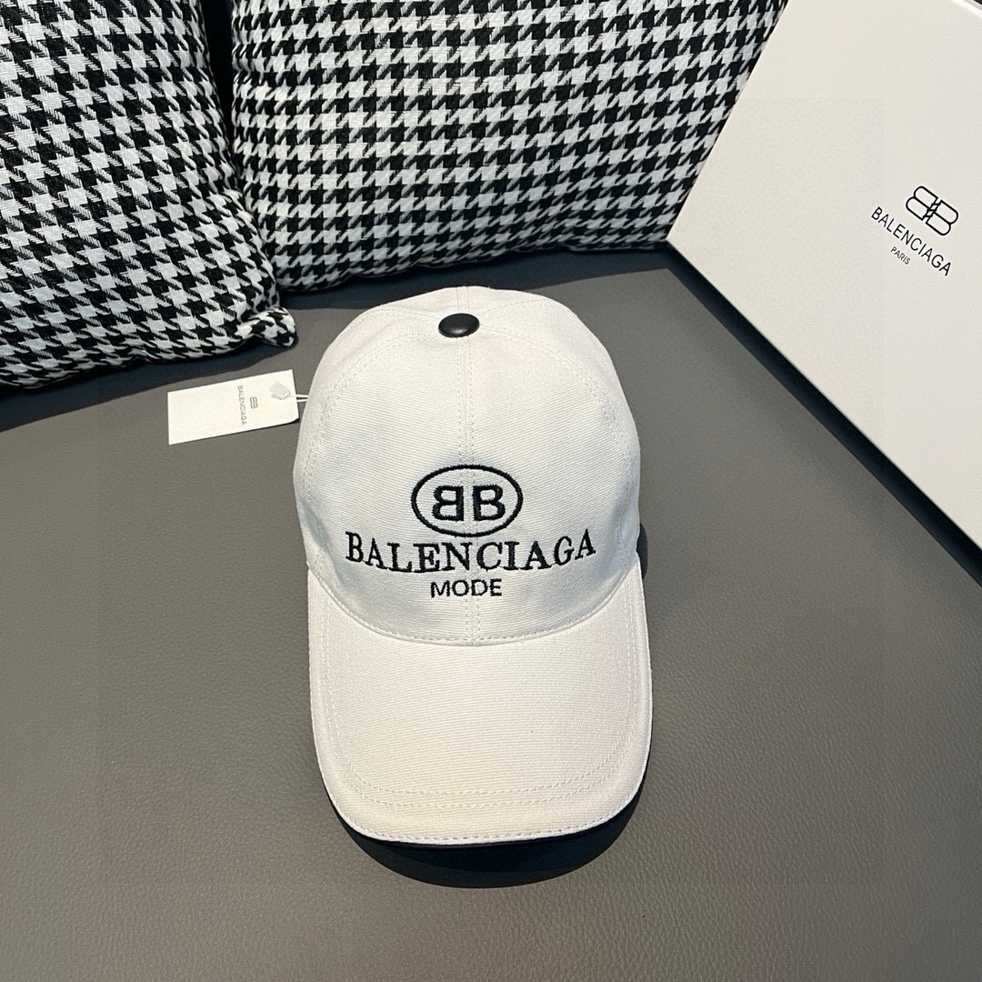 Con caja y bolsa de tela, gorra de béisbol nueva de Balenciaga (Balenciaga) de imitación original, molde abierto 1:1, b…