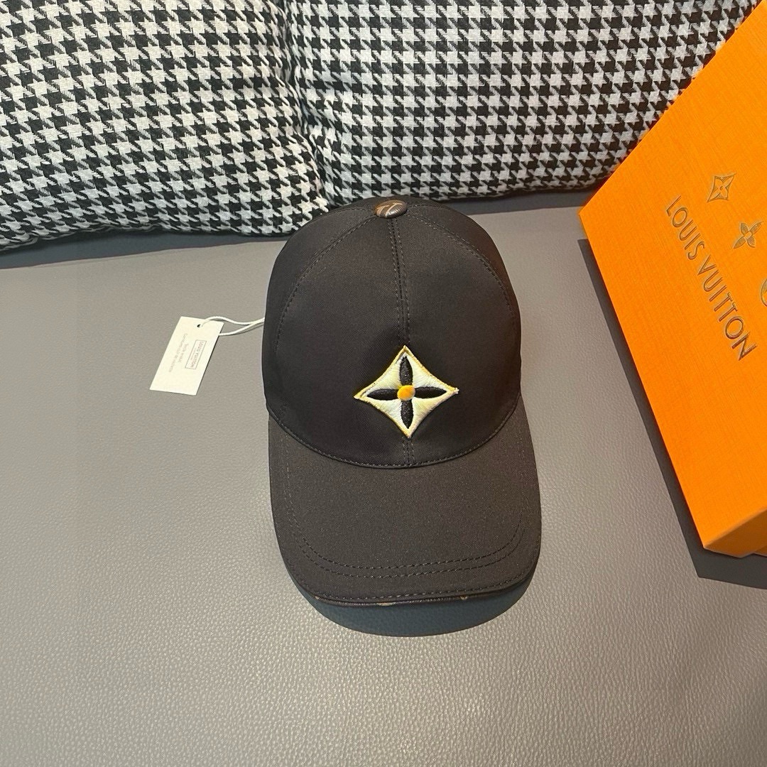 Nuevo envío, incluye caja y bolsa de tela, gorra de béisbol nueva de LV (Louis Vuitton) de primera calidad, con bordado…