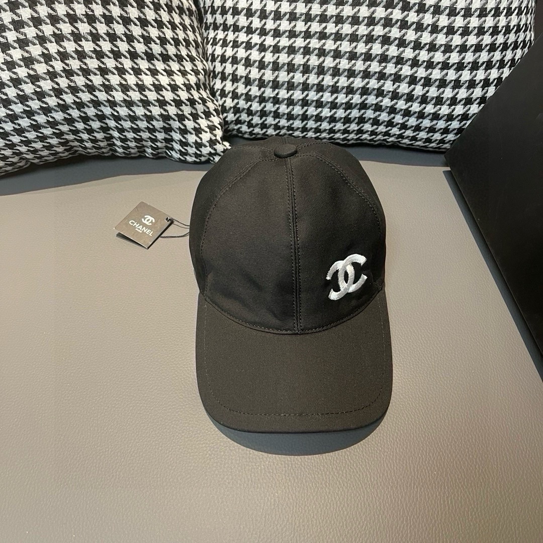 Con caja y bolsa de tela, gorra de béisbol nueva original de boutique Chanel, réplica 1:1 hecha a medida, bordado tridi…