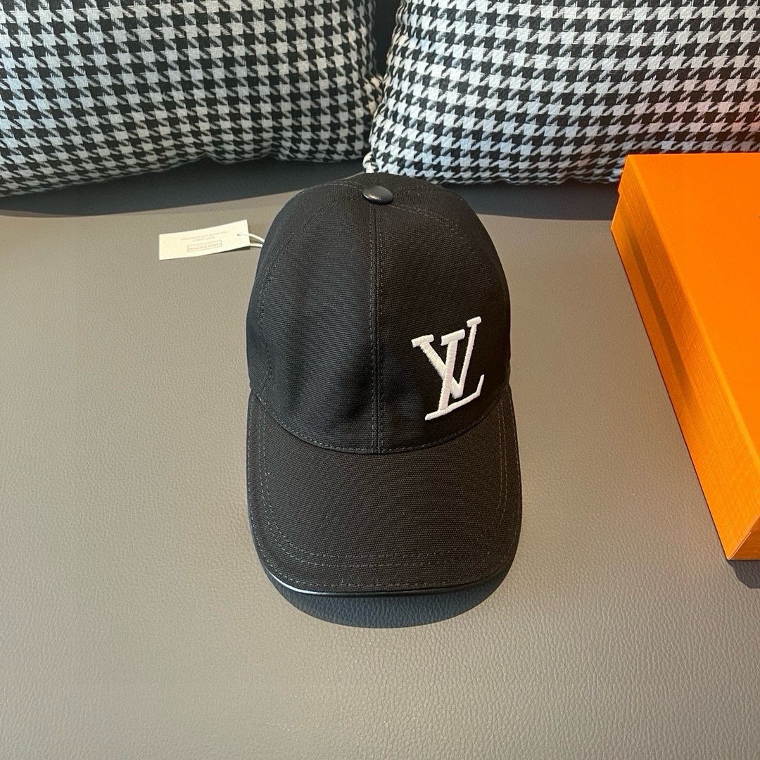 Louis Vuitton Sombreros Gorras Bordado Lona Cuero de vaca