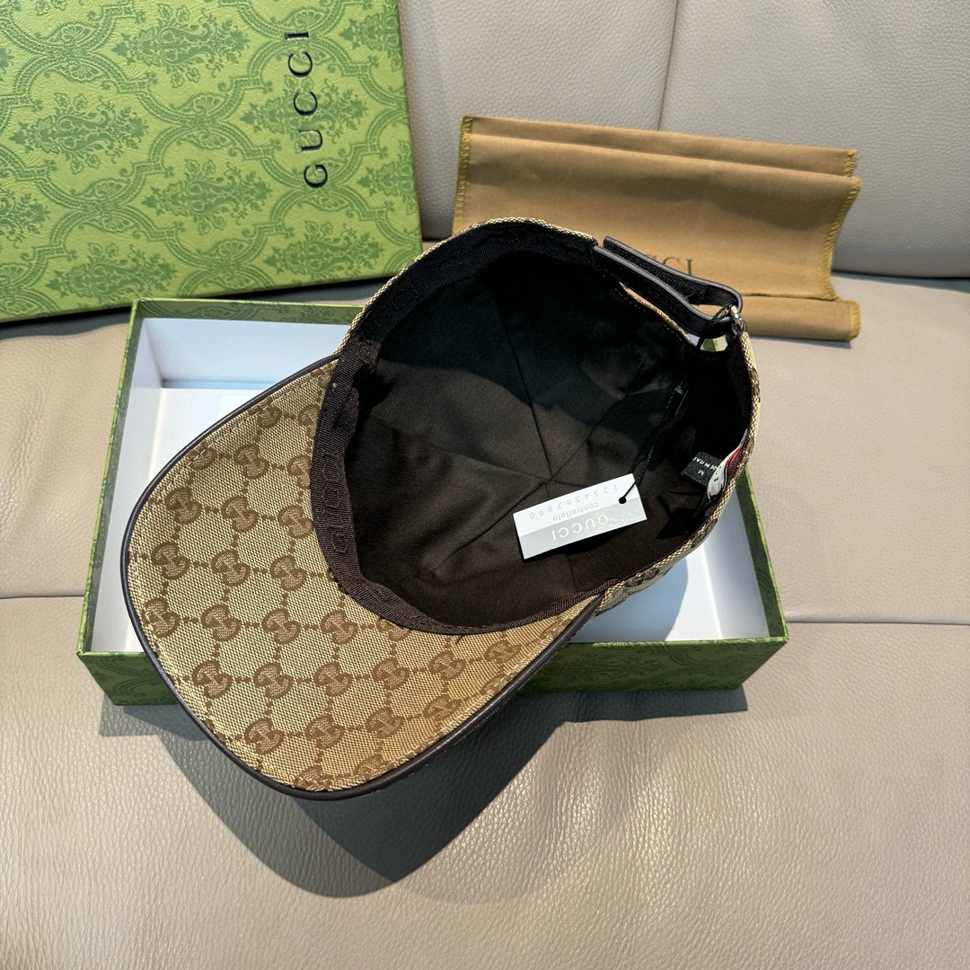 万年经典款出货！配盒子布袋，Gucci(古奇)经典原单棒球帽😍😍专柜1:1开模订制，最高版本，原版帆布料