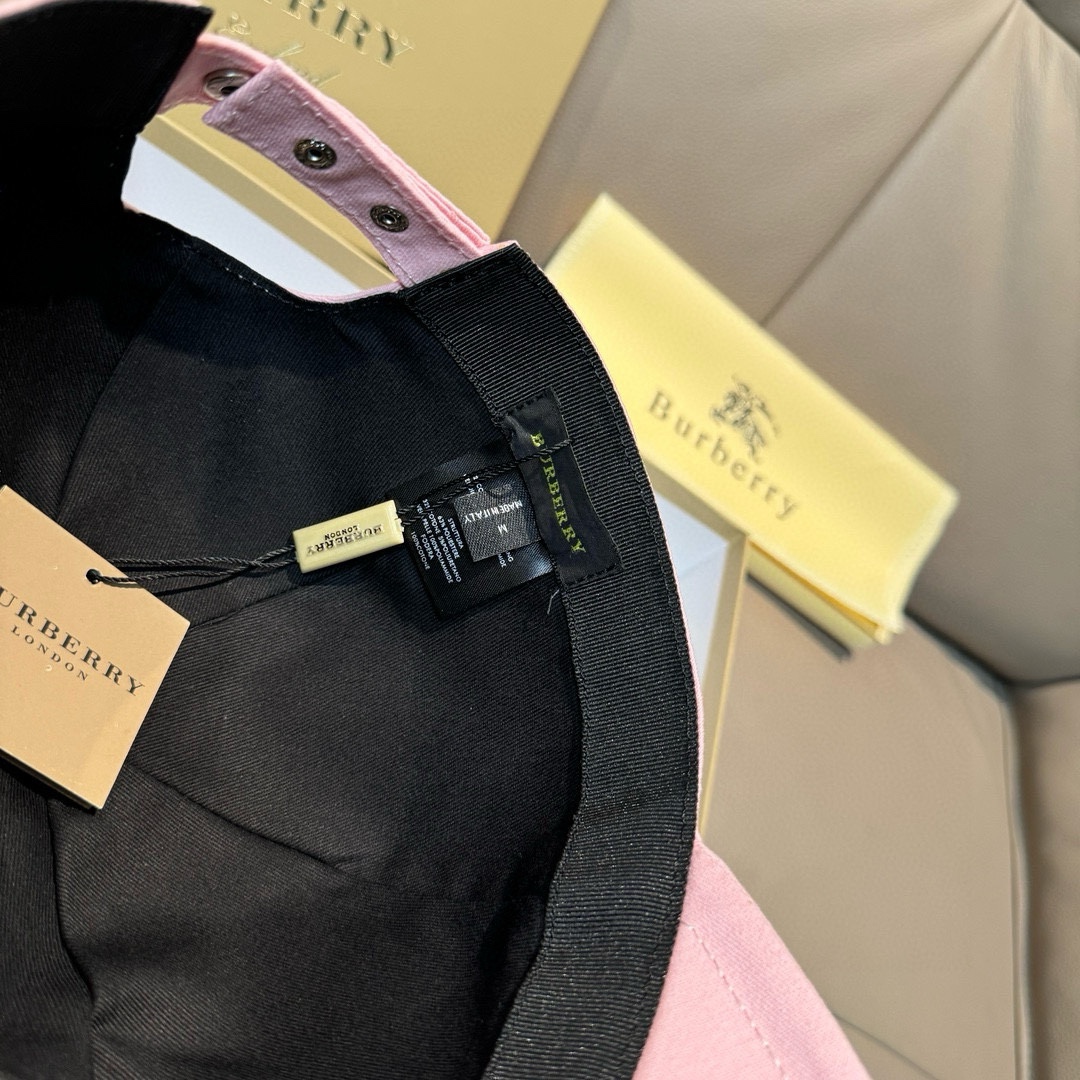 配盒子布袋Burberry巴宝莉专柜爆款原单棒球帽1:1开模订制立体刺绣精致无暇！100%纯棉面料做工细