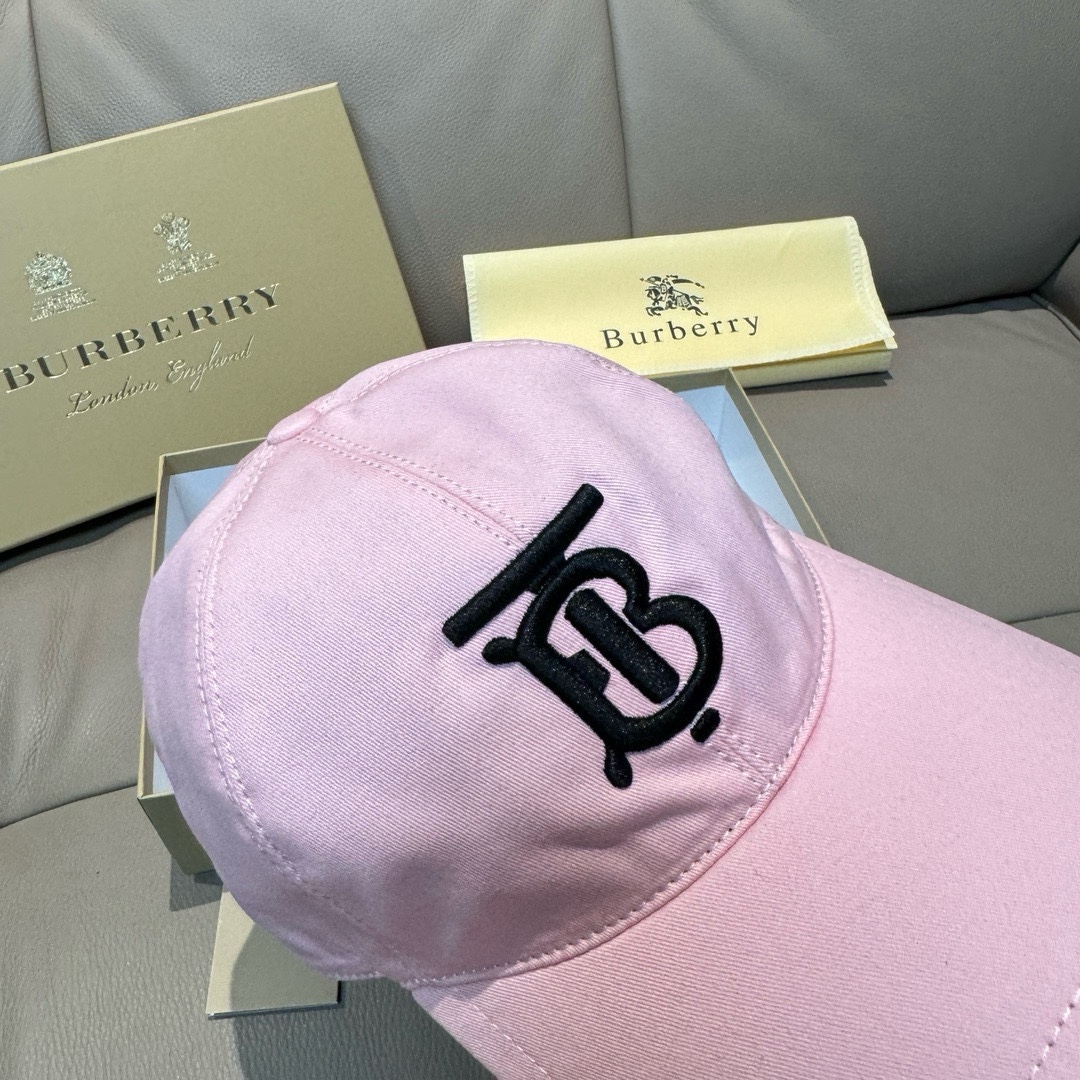 配盒子布袋Burberry巴宝莉专柜爆款原单棒球帽1:1开模订制立体刺绣精致无暇！100%纯棉面料做工细
