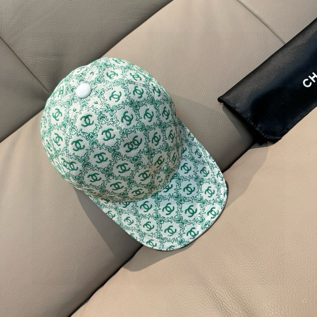 新款出货！配盒子布袋Chanel香奈儿新款原单棒球帽小双C提花专柜1:1开模订制原版帆布料+头层牛皮轻盈