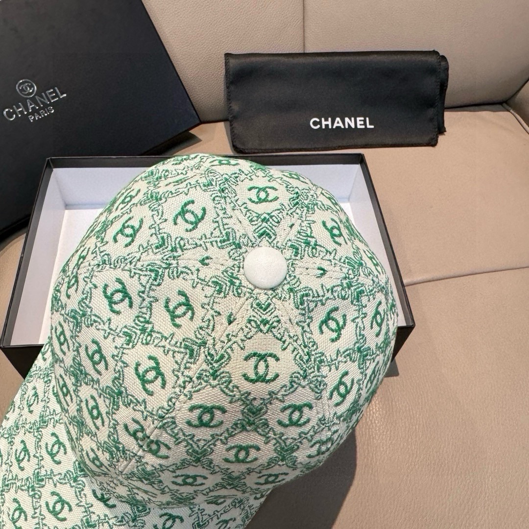 新款出货！配盒子布袋Chanel香奈儿新款原单棒球帽小双C提花专柜1:1开模订制原版帆布料+头层牛皮轻盈