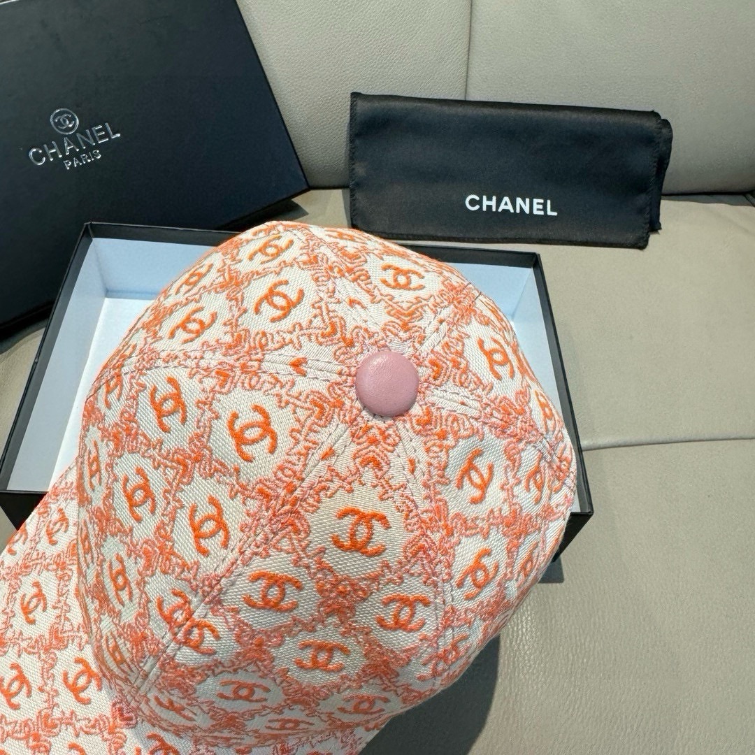 新款出货！配盒子布袋Chanel香奈儿新款原单棒球帽小双C提花专柜1:1开模订制原版帆布料+头层牛皮轻盈