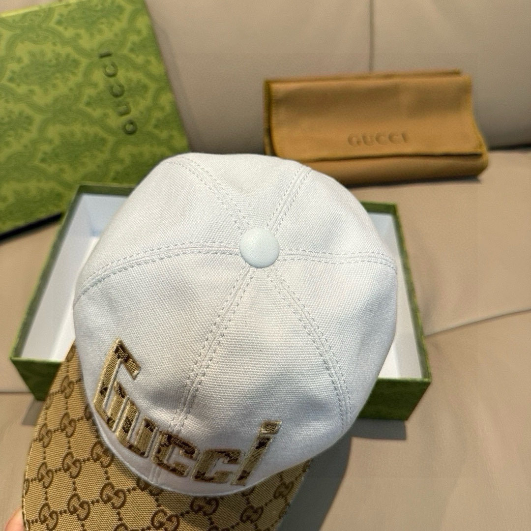 配包装布袋Gucci古奇新款原单棒球帽Gucci大提花专柜1:1开模订制原版帆布面料+头层牛皮轻盈透气！