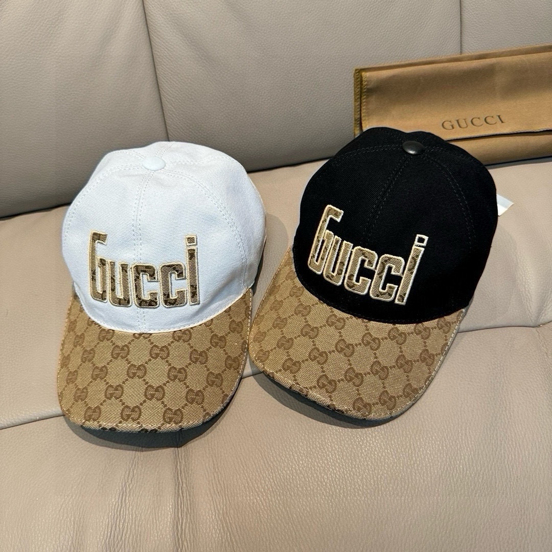 配包装布袋Gucci古奇新款原单棒球帽Gucci大提花专柜1:1开模订制原版帆布面料+头层牛皮轻盈透气！